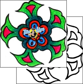 Flower Tattoo plant-life-flowers-tattoos-vivi-vvf-00124