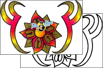 Flower Tattoo plant-life-flowers-tattoos-vivi-vvf-00126