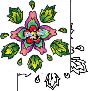 Flower Tattoo plant-life-flowers-tattoos-vivi-vvf-00129
