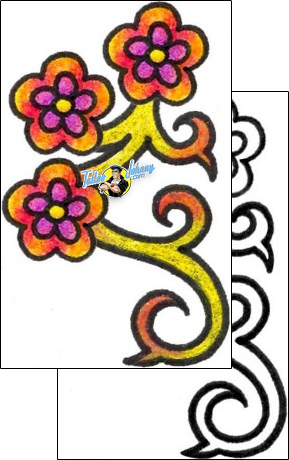Flower Tattoo plant-life-flowers-tattoos-vivi-vvf-00140
