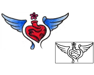 Sacred Heart Tattoo Religious & Spiritual tattoo | VVF-00142