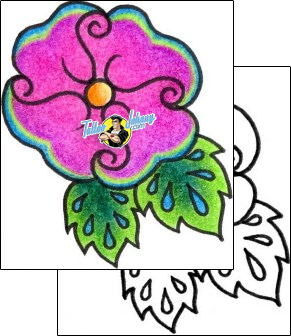 Flower Tattoo plant-life-flowers-tattoos-vivi-vvf-00147