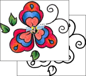 Flower Tattoo plant-life-flowers-tattoos-vivi-vvf-00152
