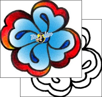 Flower Tattoo plant-life-flowers-tattoos-vivi-vvf-00162
