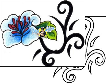 Flower Tattoo plant-life-flowers-tattoos-vivi-vvf-00172