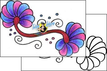 Flower Tattoo plant-life-flowers-tattoos-vivi-vvf-00182