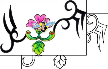 Flower Tattoo plant-life-flowers-tattoos-vivi-vvf-00197