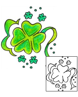 Clover Tattoo Specific Body Parts tattoo | VVF-00205