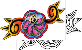 Flower Tattoo plant-life-flowers-tattoos-vivi-vvf-00206