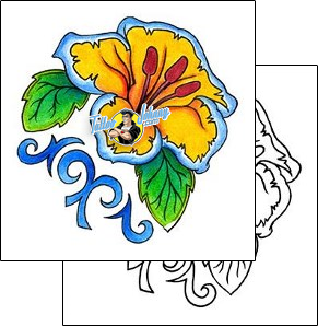 Flower Tattoo plant-life-flowers-tattoos-vivi-vvf-00210
