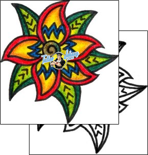 Flower Tattoo plant-life-flowers-tattoos-vivi-vvf-00212