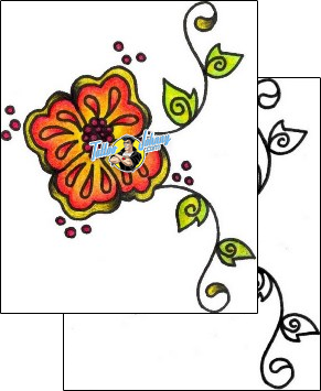 Flower Tattoo plant-life-flowers-tattoos-vivi-vvf-00217