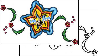 Flower Tattoo plant-life-flowers-tattoos-vivi-vvf-00219