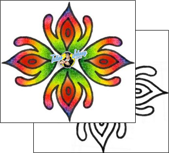 Flower Tattoo plant-life-flowers-tattoos-vivi-vvf-00226