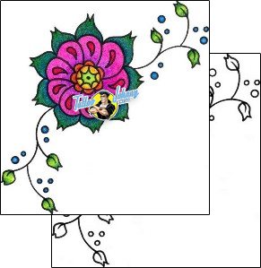 Flower Tattoo plant-life-flowers-tattoos-vivi-vvf-00227
