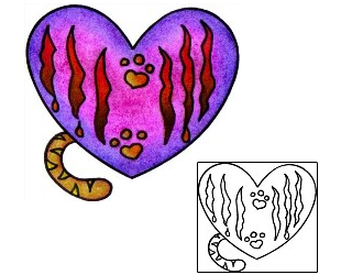 Heart Tattoo For Women tattoo | VVF-00265
