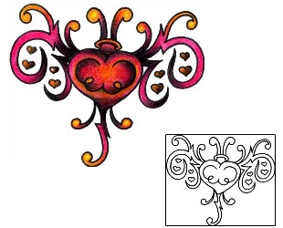Sacred Heart Tattoo Religious & Spiritual tattoo | VVF-00272
