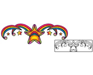 Rainbow Tattoo Specific Body Parts tattoo | VVF-00339