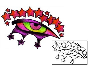 Eye Tattoo Astronomy tattoo | VVF-00388