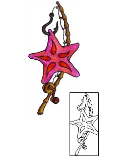 Starfish Tattoo Astronomy tattoo | VVF-00409