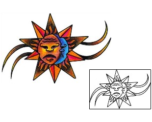 Sun Tattoo Tattoo Styles tattoo | VVF-00425