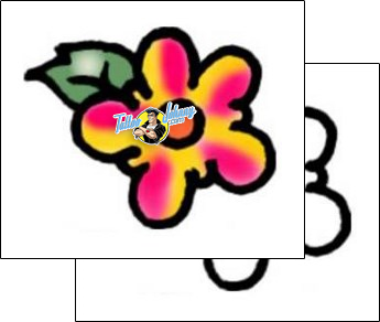 Flower Tattoo plant-life-flowers-tattoos-vivi-vvf-00448