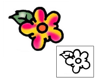 Flower Tattoo Specific Body Parts tattoo | VVF-00448