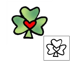 Clover Tattoo Specific Body Parts tattoo | VVF-00474