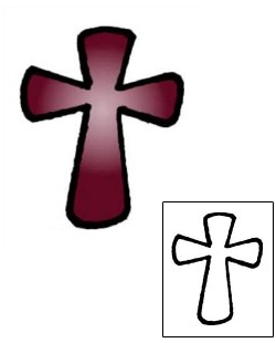Cross Tattoo Religious & Spiritual tattoo | VVF-00571
