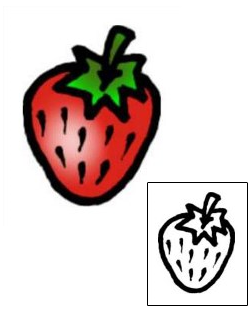 Strawberry Tattoo For Women tattoo | VVF-00588