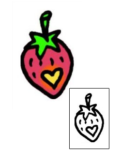 Strawberry Tattoo For Women tattoo | VVF-00607