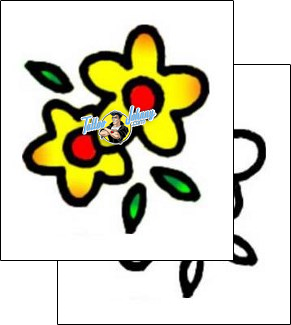 Flower Tattoo plant-life-flowers-tattoos-vivi-vvf-00634