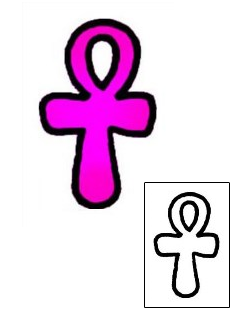 Ankh Tattoo Specific Body Parts tattoo | VVF-00650