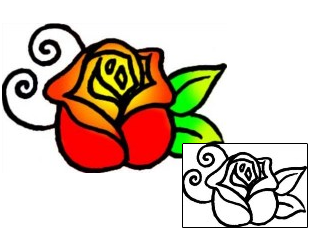 Rose Tattoo Plant Life tattoo | VVF-00674