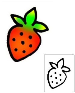 Strawberry Tattoo For Women tattoo | VVF-00681