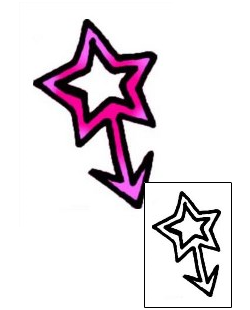 Star Tattoo Specific Body Parts tattoo | VVF-00688