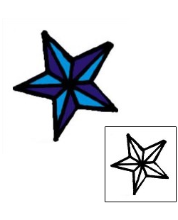 Star Tattoo Specific Body Parts tattoo | VVF-00698