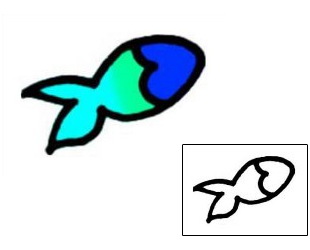 Fish Tattoo Marine Life tattoo | VVF-00703
