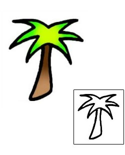 Palm Tree Tattoo Plant Life tattoo | VVF-00705