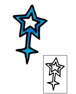 Star Tattoo Specific Body Parts tattoo | VVF-00717