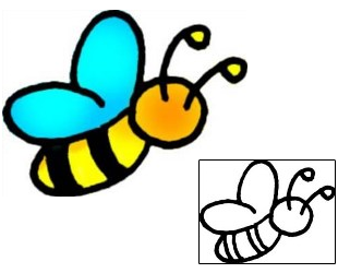 Bee Tattoo Specific Body Parts tattoo | VVF-00759