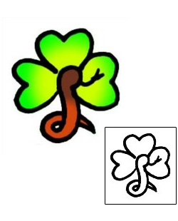 Clover Tattoo Specific Body Parts tattoo | VVF-00775