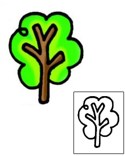 Tree Tattoo Plant Life tattoo | VVF-00781
