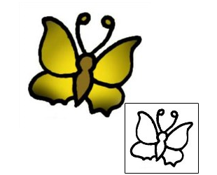 Butterfly Tattoo Insects tattoo | VVF-00784
