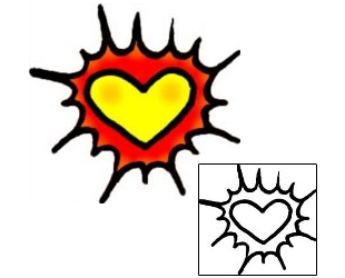 Heart Tattoo For Women tattoo | VVF-00787