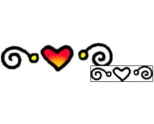 Heart Tattoo For Women tattoo | VVF-00812