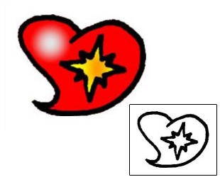 Heart Tattoo For Women tattoo | VVF-00814