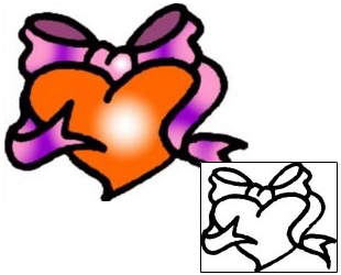 Heart Tattoo For Women tattoo | VVF-00816
