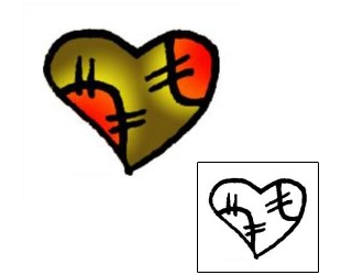 Heart Tattoo For Women tattoo | VVF-00857