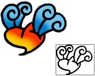 Heart Tattoo For Women tattoo | VVF-00882